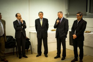 Le sénateur Franck Montaugé le 19 décembre 2014, lors de la visite de l'entreprise Eforsa, à Auch.